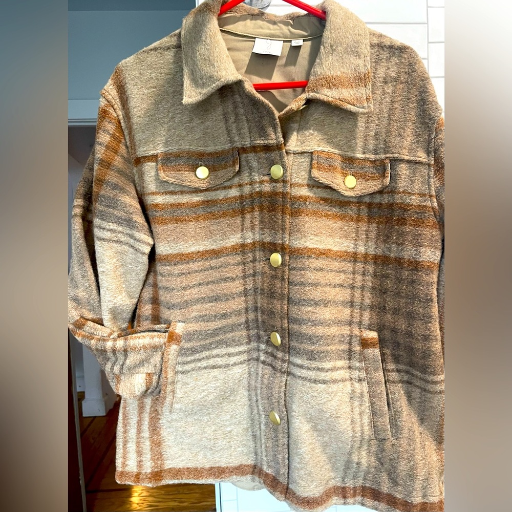 Joie Flannel shirt/jacket. Worn only a couple of times. Size L.